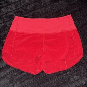 lululemon athletica Red Athletic Shorts
